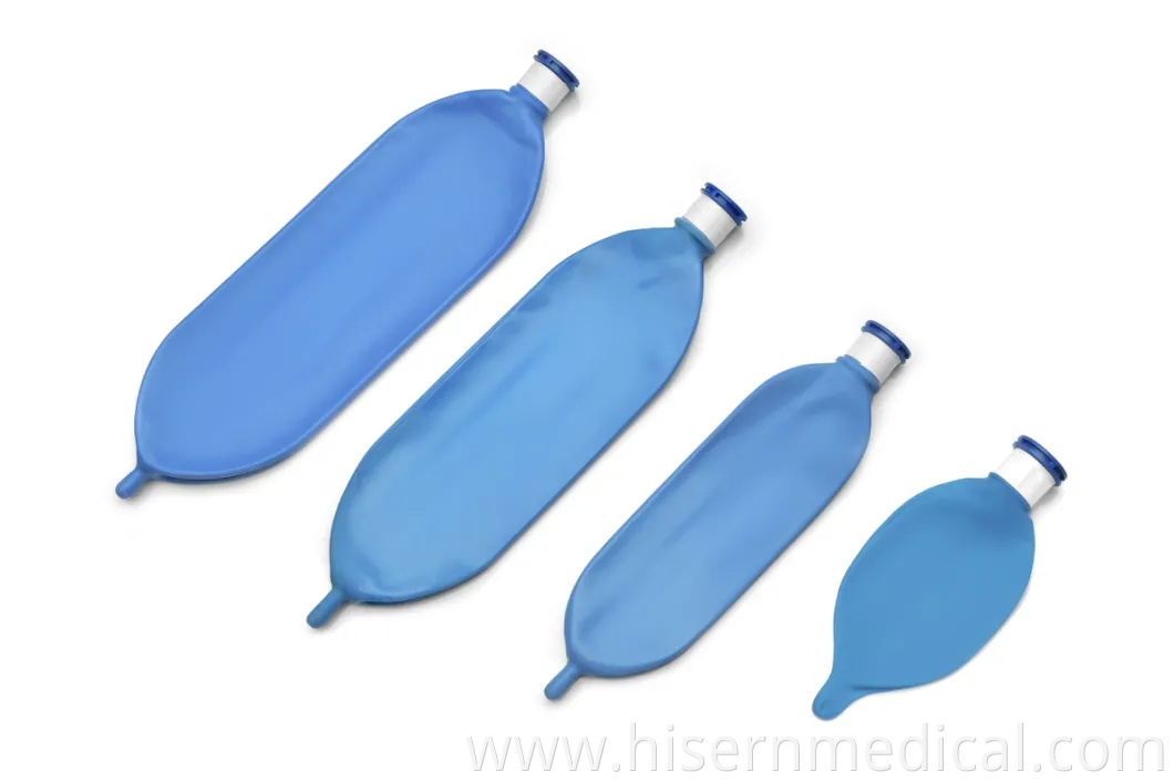 Medical Anesthesia Disposable Oxygen Mask Latex Breathing Bags